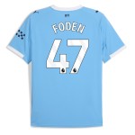 Günstige Fußballtrikots Manchester City Foden 47 Heimtrikot 2025-26 Kurzarm